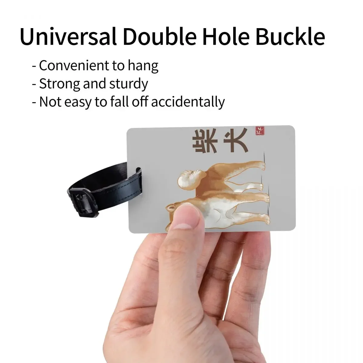 Dog Collection Japan Kanji Version Shiba Inu Dog Luggage Tags Suitcase Travel Baggage Boarding Tag Label Holder ID Name Address