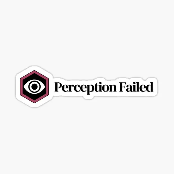 Perception Failed  5PCS Stickers for Kid Cute Stickers Decorations Background Living Room Cartoon Anime Art Bumper Wall Decor