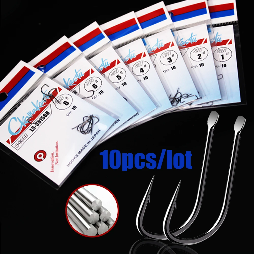 30Pcs/Lot Ckamakastu 3515 Black Carp Squid Hook Saltwater Assist Esfishing Fishing Hooks Japan Circle Hook For Fish Squid Hook