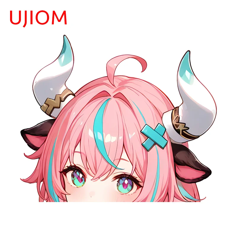 UJIOM Peeker Pretty Girl Wall Sticker Varesa Interesting Attractive Graphics Decal Wallpapers Suitable For Smooth Surfaces
