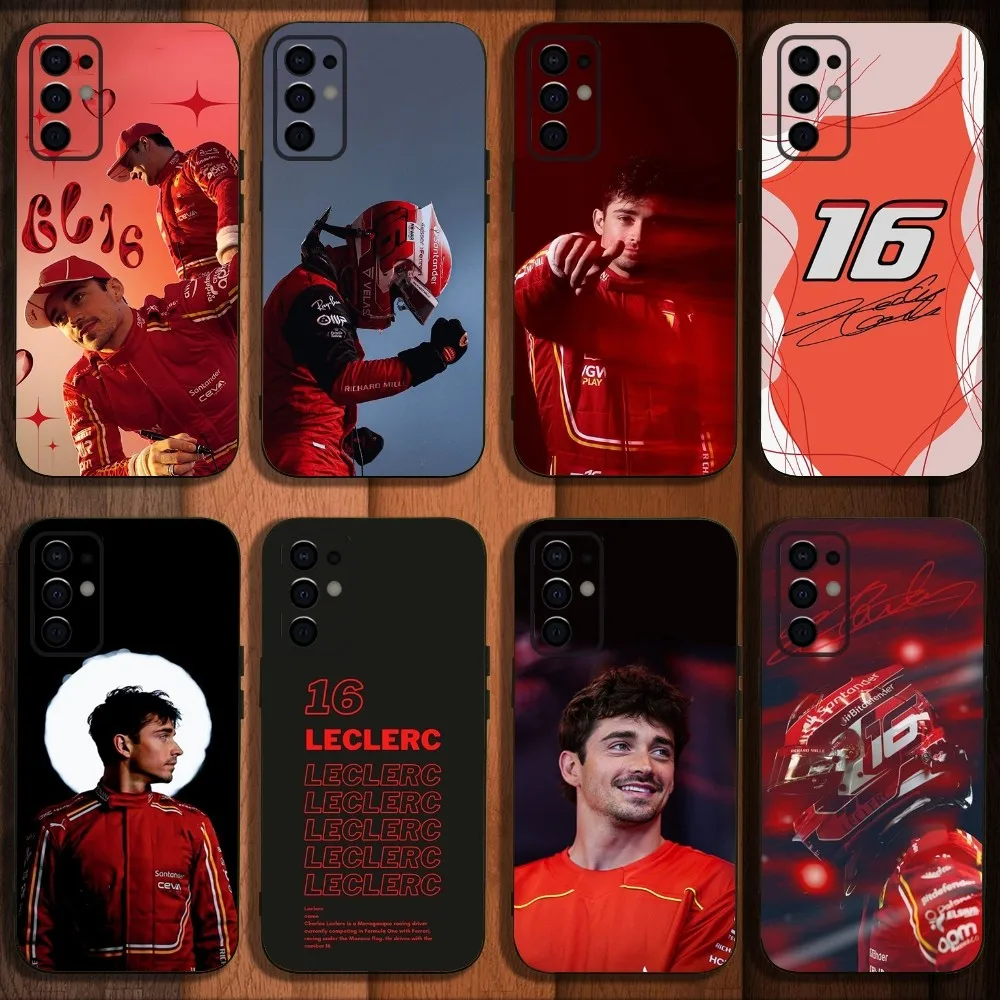 

C-Charles L-Leclerc F1 16 Phone Case For Samsung S24,S21,S22,S23,S30,Ultra,S20,Plus,Fe,Lite,Note,10,9,5G Black Soft Cover