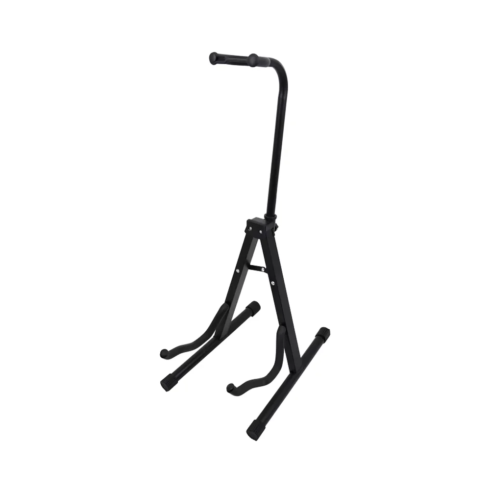 

GS820 Heavy A-Frame Guitar Stand 20kg Load Metal Foldable Holder with Double Anti-Slip Hooks for Acoustic Electric Bass