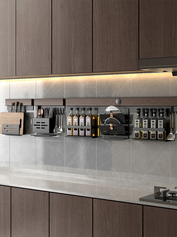 Scaffale da cucina a parete non punzonatura prodotti per condimenti per la casa Daquan portacoltelli coperchio portaoggetti