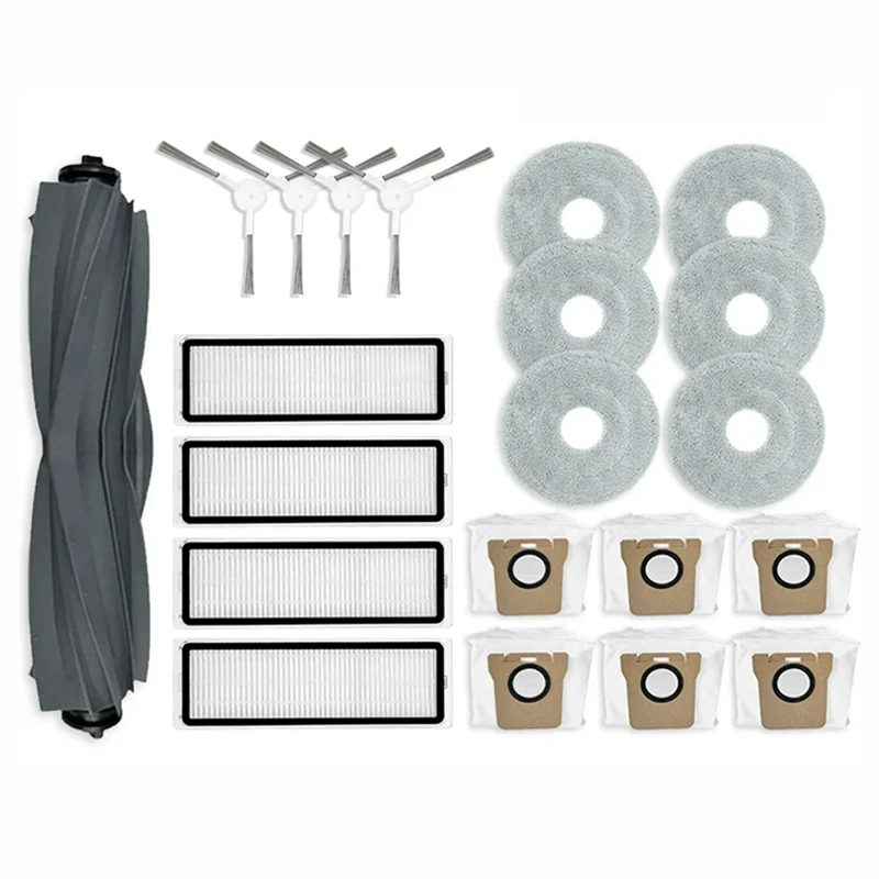 For Dreame L10s Ultra / L10 Ultra Robot Vacuum Cleaner Main Side Brush Hepa Filter Mop Cloth Dust Bag Accessories