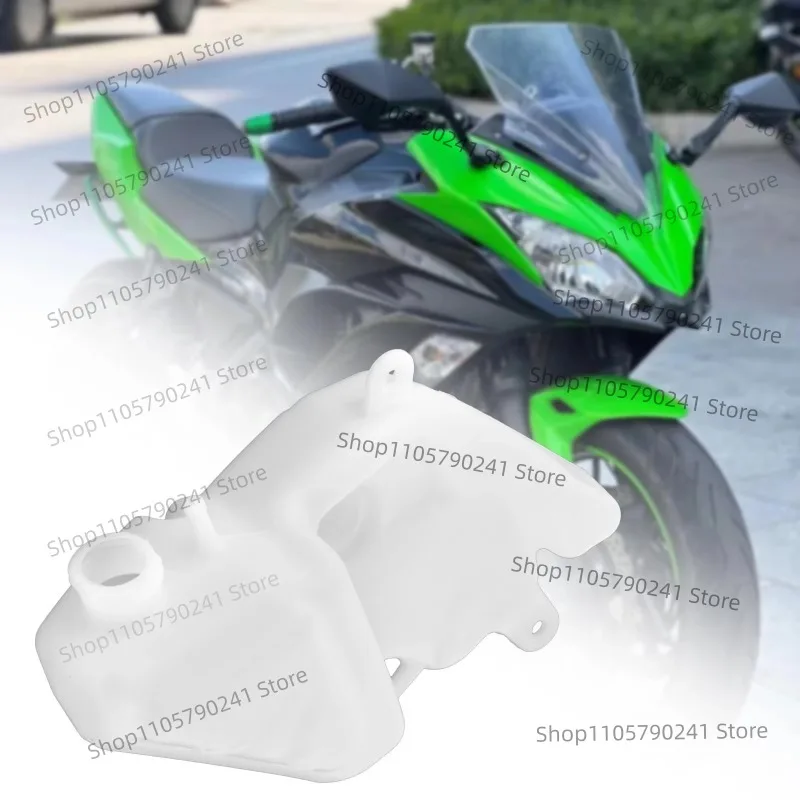 Spare Coolant Reservoir Tank Motorbike Radiator Overflow Replacement Plastic 43078-0553 for Kawasaki Ninja 650 EX650 ER-6F EX400