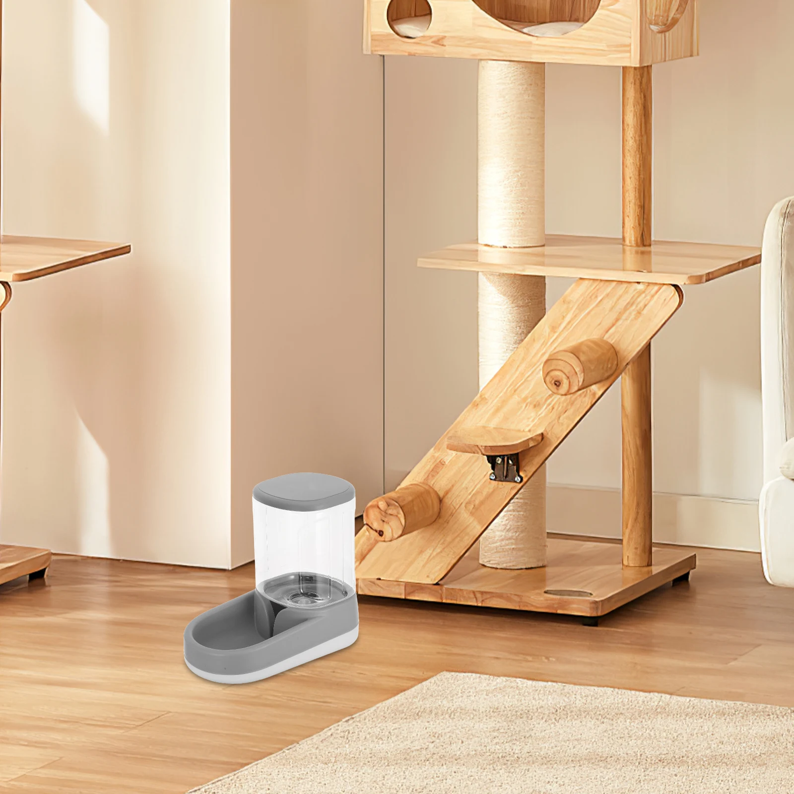 

Automatic Pet Feeder Large Capacity Dog Cat Food Water Dispenser Airtight Container Low Noise Gravity Feeder No Spill Bowl
