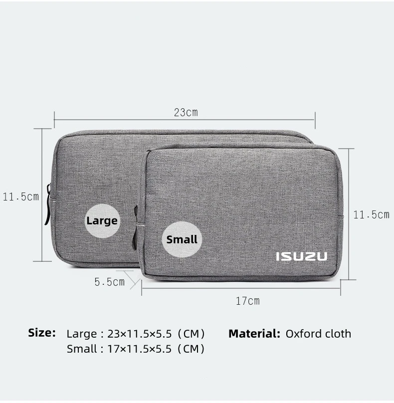 Travel Mobile Hard Drive U Disk Earphone Charger Protable Storage Bag for Isuzu D-MAX D MAX Dmax I II WFR VAN NFR ATV TROOPER