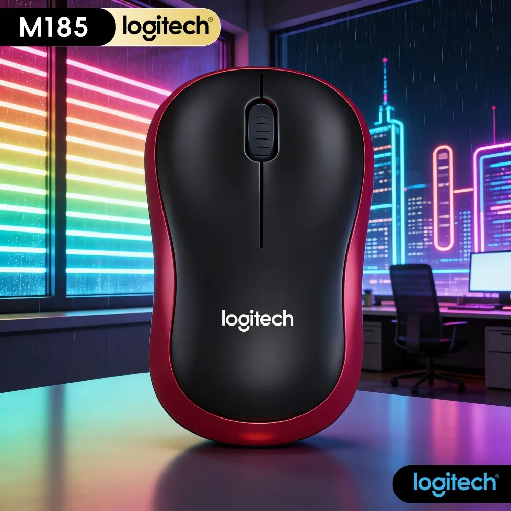 Logitech M185 Dorm Online Class Mouse Wireless Stable Cursor For Student Dormitory Virtual Lesson