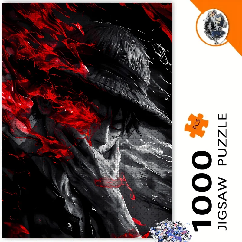500/1000 Pieces Jigsaw Puzzle  Style Japanese Anime Star Jigsaw Puzzle Educational Toy for Kids Children 's Games Christmas Gift
