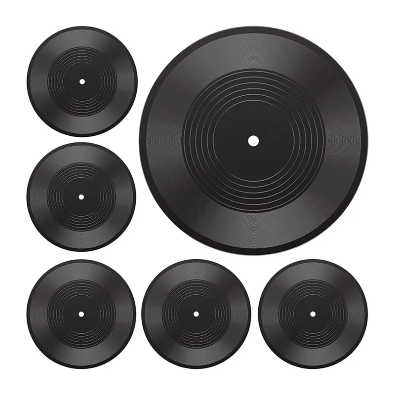 

ABBO-15Pcs Records Decorations Rock 70'S Wall Vinyl Records And Roll Music Party Decorations For Disco Birthday Music Theme Part