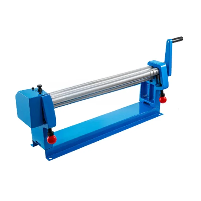 610MM Manual Steel Plate Rolling Machine Metal Iron-Aluminum Galvanized Sheet Reel Rounding Equipment With Two Removable Rollers