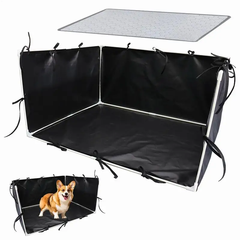 

Dog Pee Pad Holder Large Dog Litter Enclosure Easy Clean Adjustable Pet Toilet Fence 600d For Indoor And Outdoor