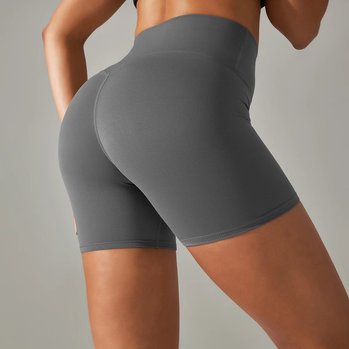 Frauen Yoga Legging Shorts Schnell Trocknend Radfahren Workout Gym Shorts Squat Proof Hohe Taille Fitness Engen Shorts Sport Kurze – Detail 12
