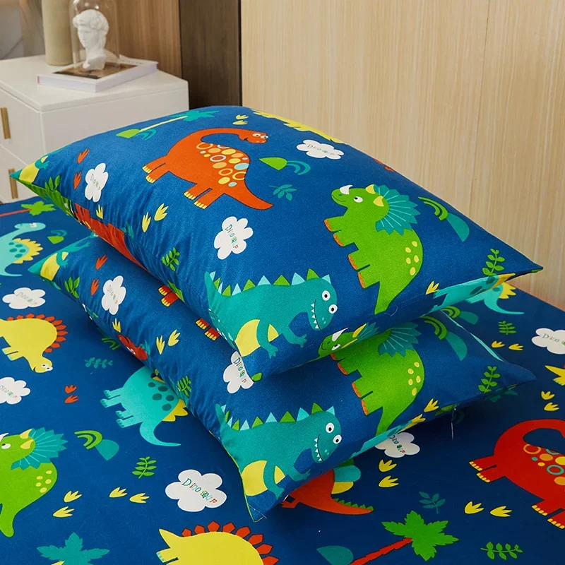 Wodoodporny pokrowiec na materac z dinozaurami z zamkiem błyskawicznym Sześciostronny zestaw prześcieradeł All Inclusive Queen King Fitted Sheets Set