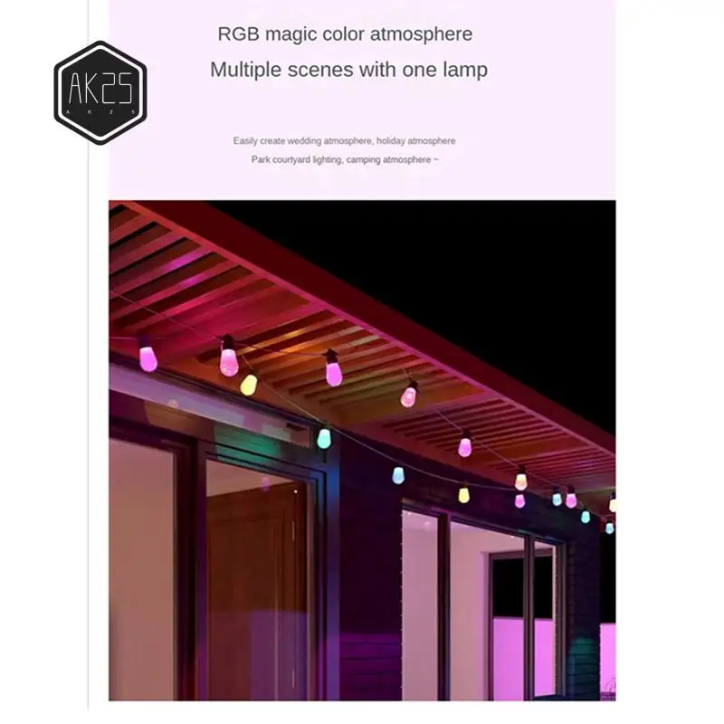 

AK25-Light String Indoor Bedroom Light String 7 Meters 20 Lights+2M Extended LED Suitable For Hanging Light String