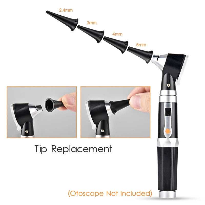 10PCS Reusable Human Animal Vet Ear Speculum Earmuff Medical Otoscope Accessory Parts Nozzle Specula Replacement Cone Funnel A2