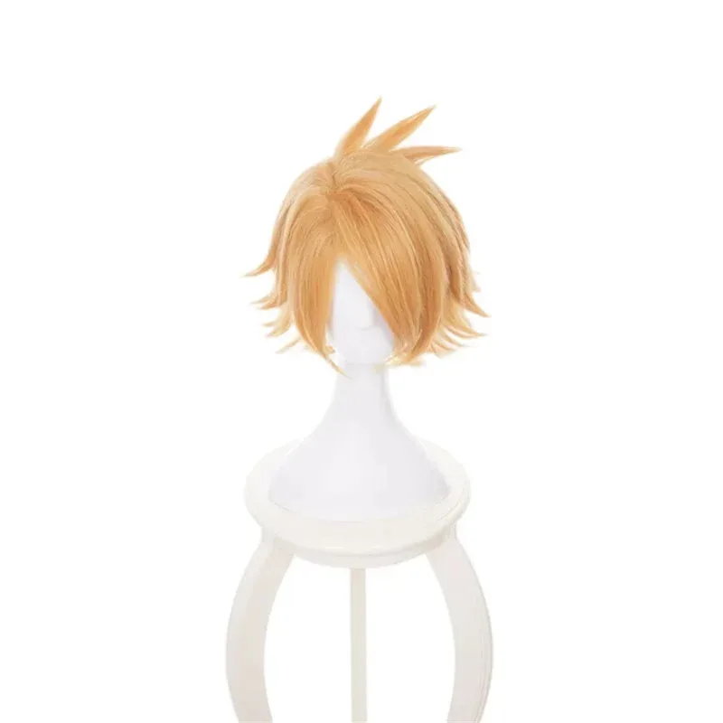 

Аниме My Hero Hero Academia Kaminari Denki, парики для косплея, короткие золотые термостойкие синтетические волосы, парик для ролевых игр