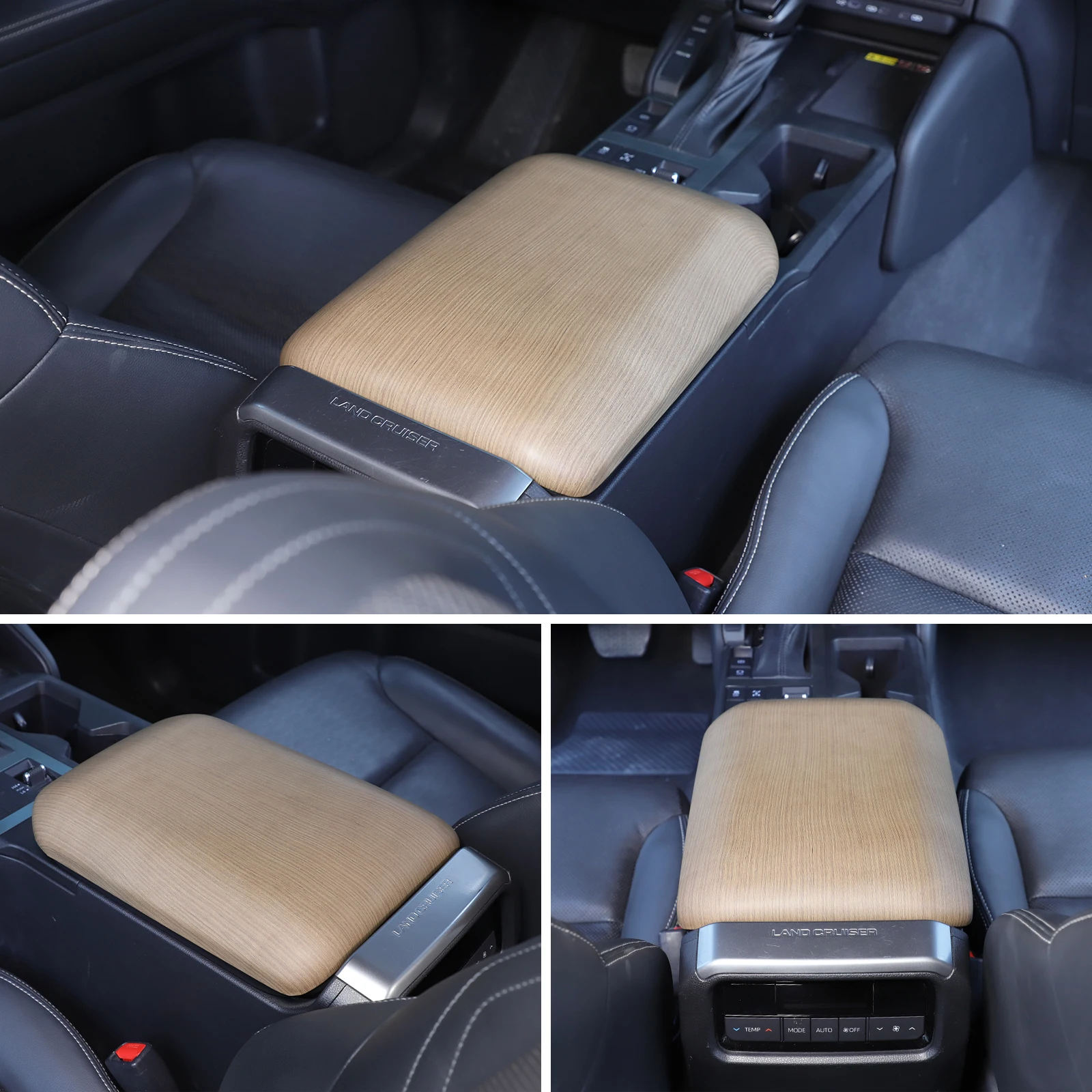 For Toyota Land Cruiser 250 Prado LC250 2024 2025 ABS Carbon fiber Center Console Armrest Box Cover Pad Anti-Scratch Accessories 2