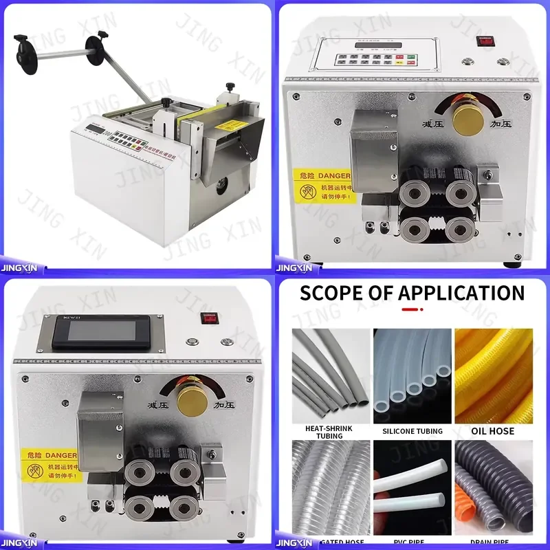 custom for Automatic CNC Pipe Cutter 1-9999.9mm Corrugated PVC Silicone Tube Cutting Machine 100mm 200mm Precision Industrial