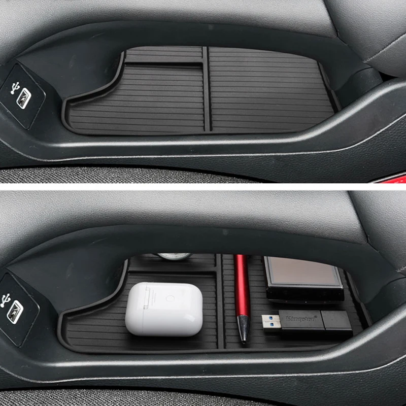 TPE Car Central Console Lower Storage Tray Organizer Storage Case For Honda HRV ZRV 2023-2024 Auto Accessories