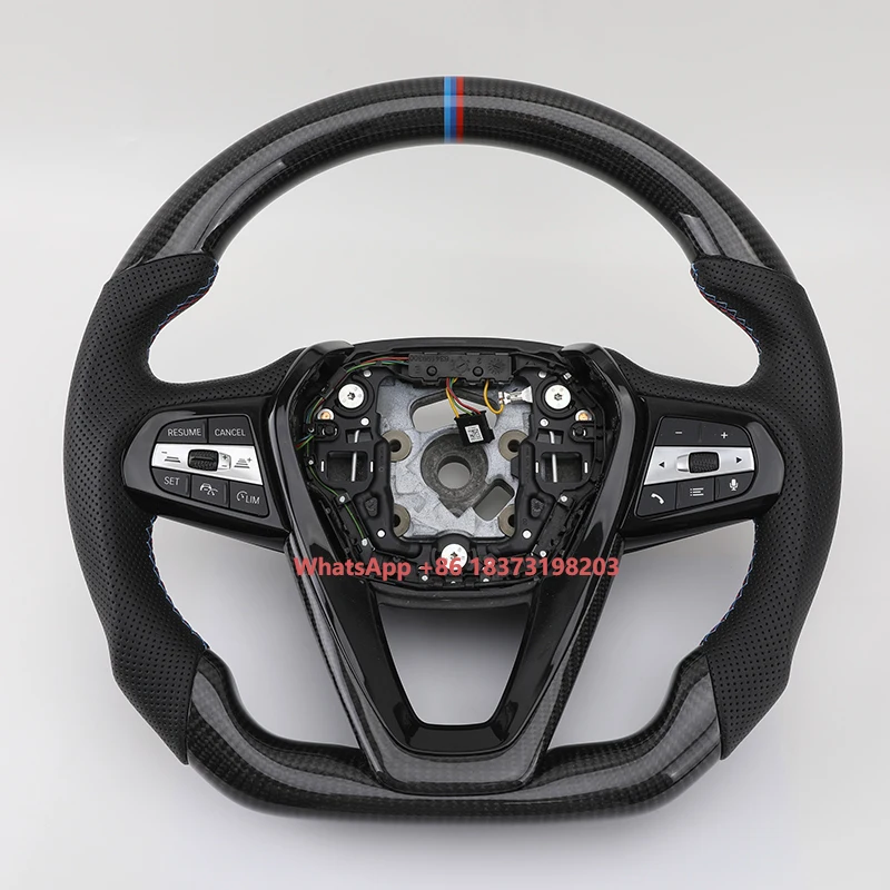 

Custom Carbon Fiber Auto Car Steering Wheel for BMW G Series G20 G80 G21 G81 G22 G30 G31 G32 G11 G12 G14 G15 G16 G01 G02 G05 G06