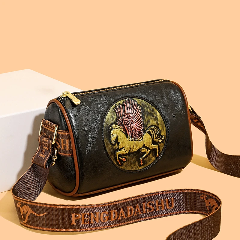 Bolso Bandolera de Cuero Graba - Luxury Bags Hand Painted reseña y precio
