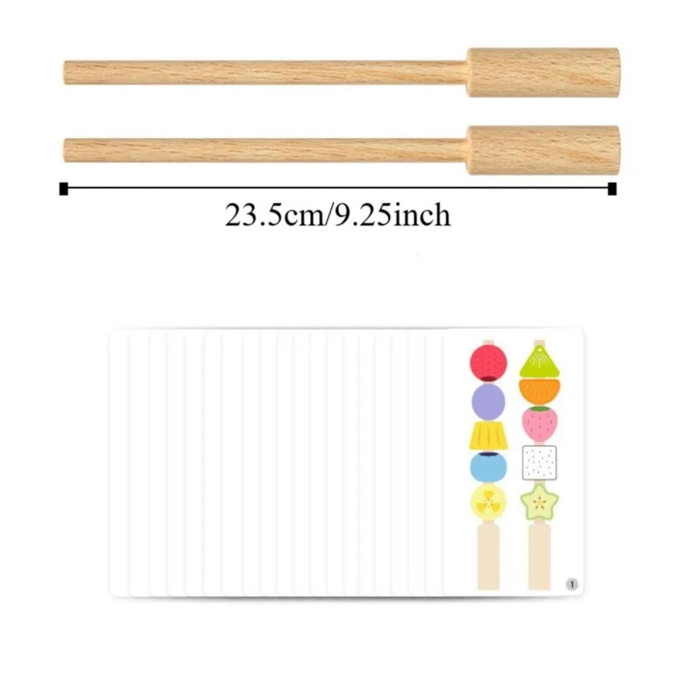 Geometrische fruitvorm Matching Game Fruitkleur Vorm Interactieve educatieve kralen Montessori veterkralen