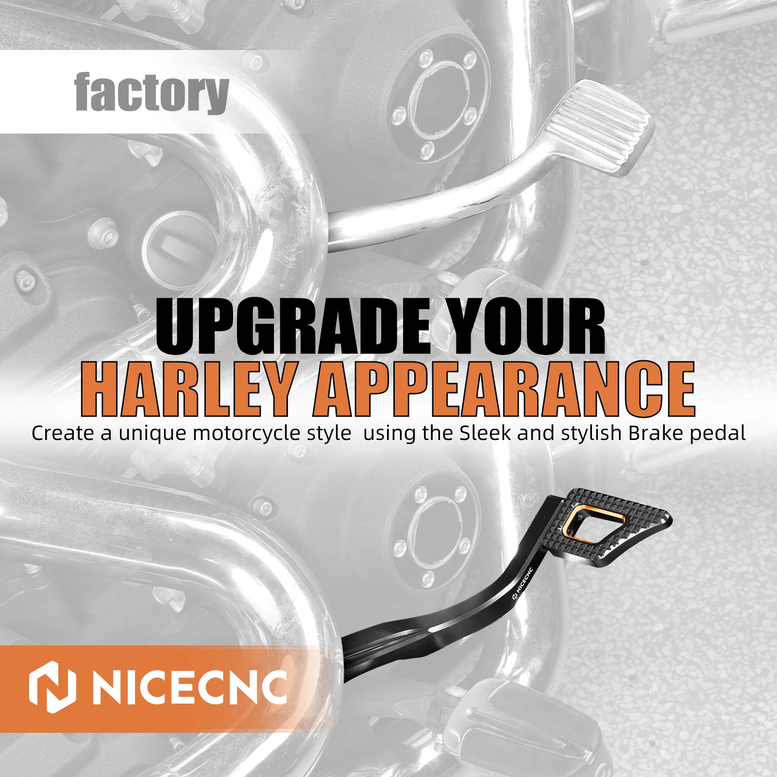 For Harley Dyna Wide Glide/Street NICECNC Rear Brake Lever Pedal Kit For Harley Dyna Bob Low Rider FXDLS 2016-2017 Fat Bob FXDF - Image 5