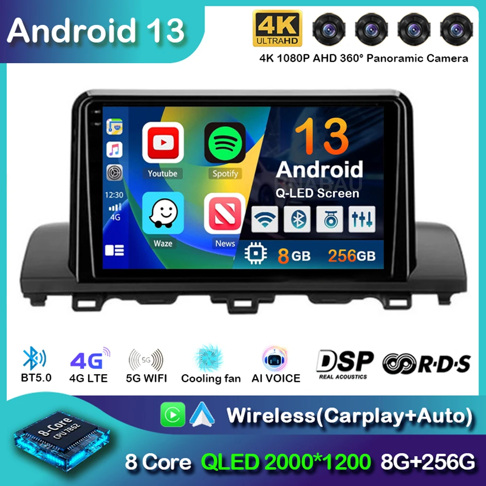 

Android 13 Carplay Auto Car Radio For Honda Accord 10 2018 2019-2021 Multimedia Video Player GPS Navigation DSP Stereo Head Unit