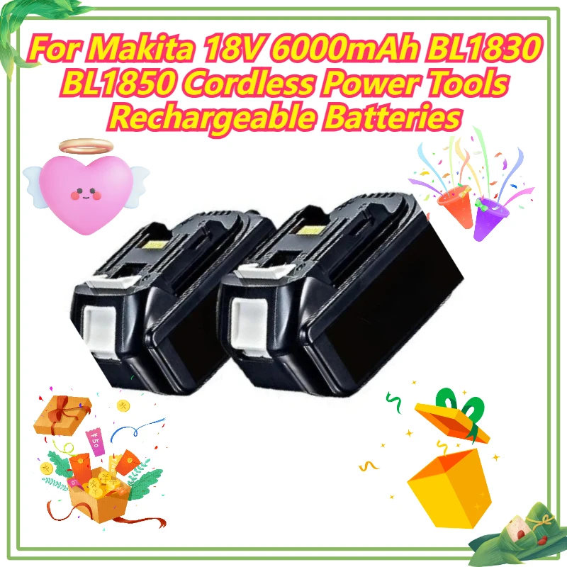 

For Makita 18V 6000mAh BL1830 BL1850 Cordless Power Tools Rechargeable Batteries