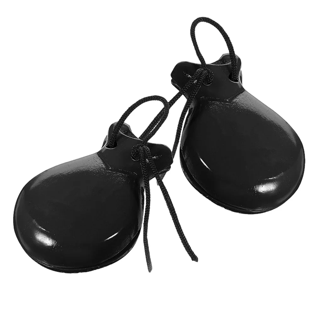 

1 Pair Wooden Castanets Spanish Finger Percussion Instrument Small Rhythm For Music Education Dance Performance Musical