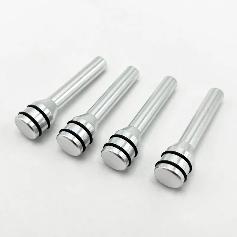 4PCS Car Universal Interior Modification Door Buckle Aluminum Alloy Door Lock Bolt Internal Thread Status Knob for Auto Interior