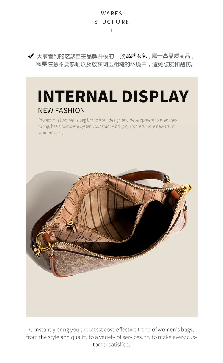Hochwertige Damen-Umhängetasche, klassische Vintage-Handtasche, elegante Designer-Ledertasche für Frauen. – Detail 1