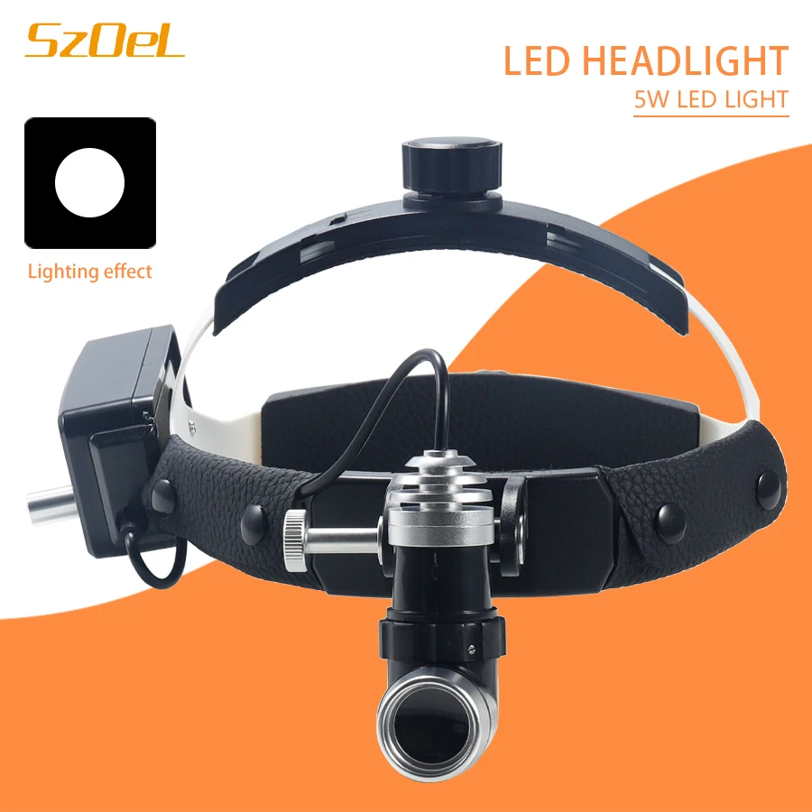 

5W Dental Medical Head Mounted Oral Light Surgical Ear, Nose And Throat Orthopedics Head Mounted Light LED Integrated Light