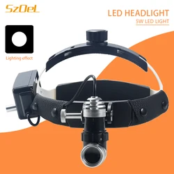 5W Dental Medical Head Mounted Oral Light Surgical Ear, Nose And Throat Orthopedics Head Mounted Light LED Integrated Light