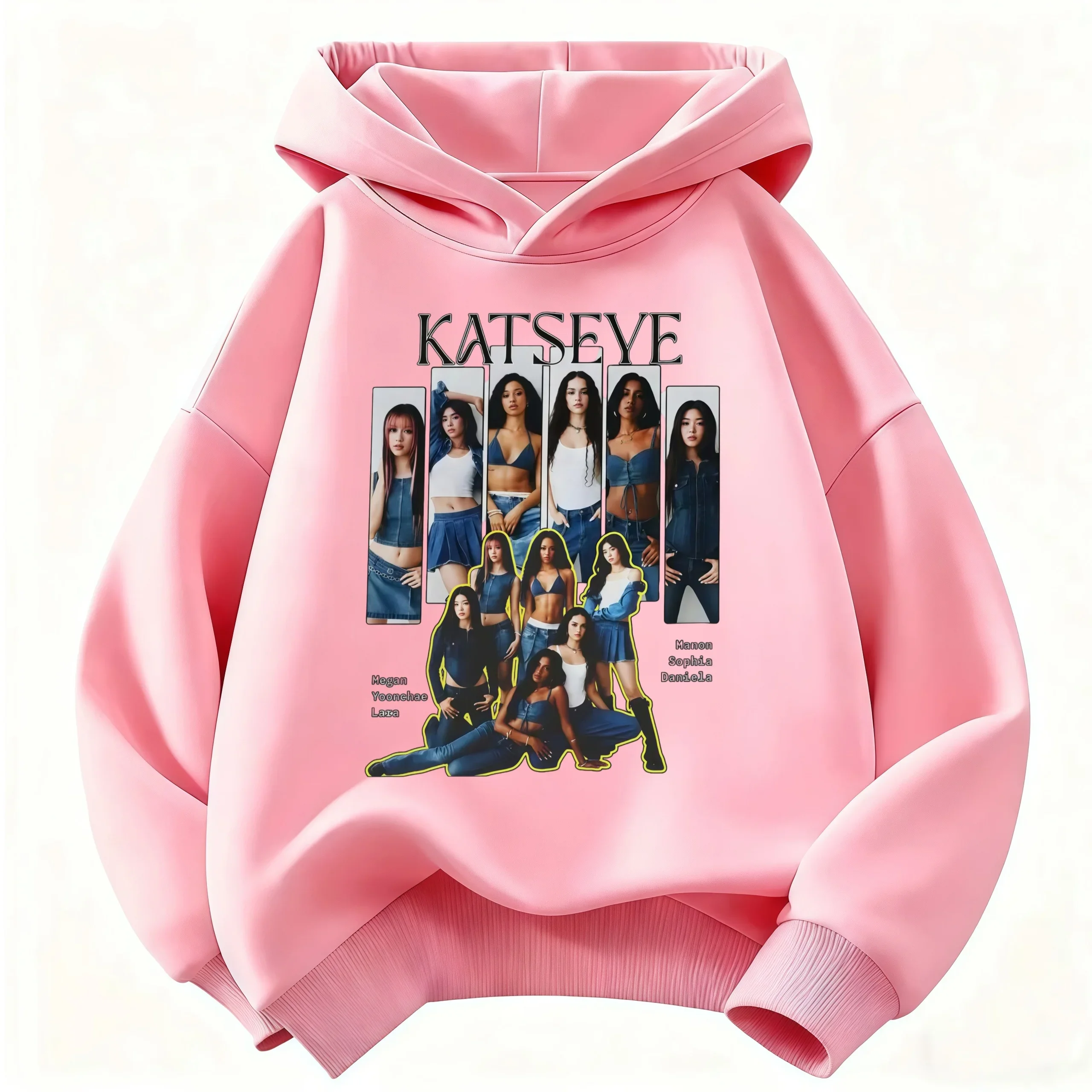 2026 Mädchen-Mode-Hoodie: Katseye Girl Group Grafik-Pullover, Warmer Lässiger Street-Style-Hoodie für Jungen und Mädchen, Kinderkleidung – Detail 5