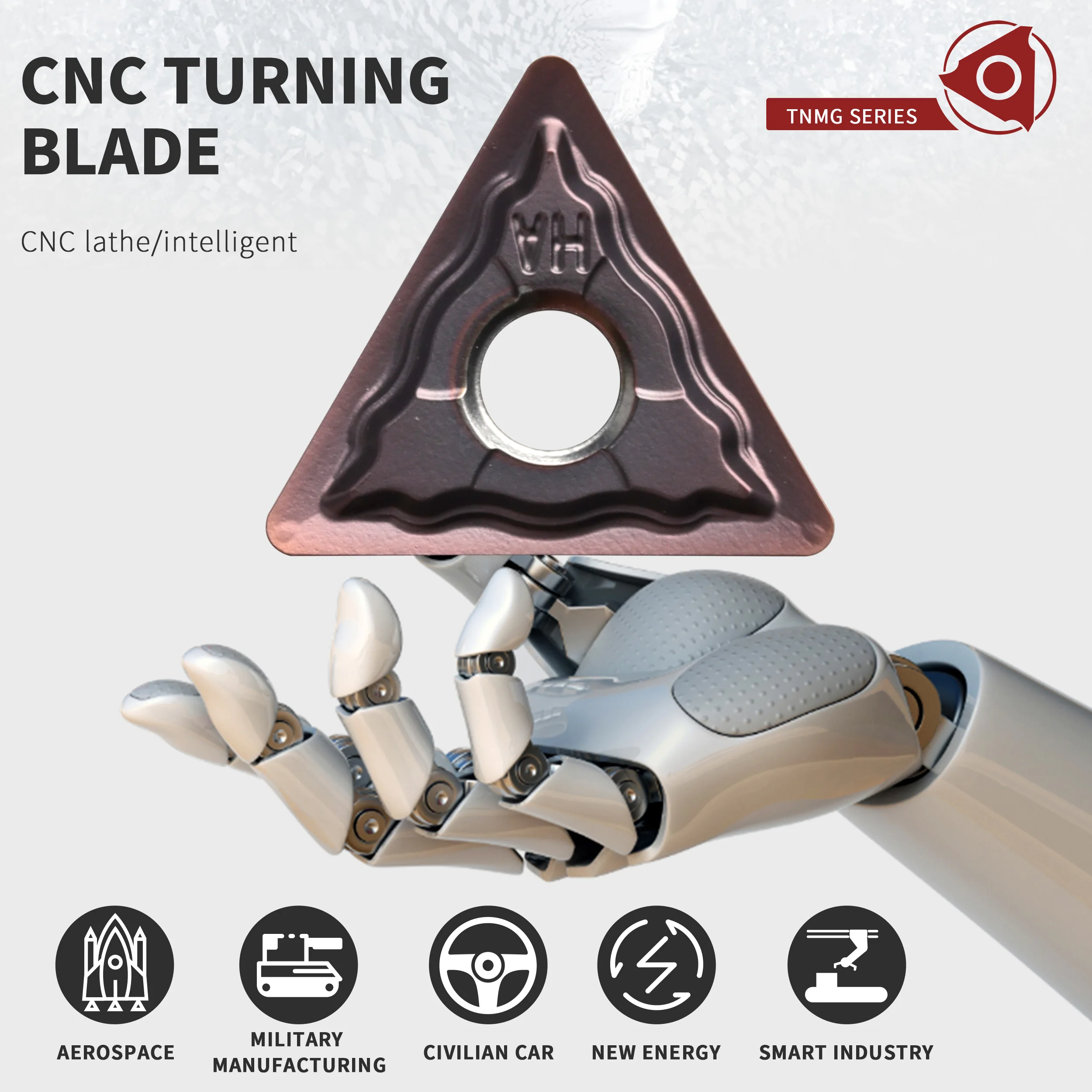 TNMG160404 HA TNMG160408 HA TNMG160404 HA LF6018 inserti per tornitura utensili per tornio CNC inserti in metallo duro per la lavorazione dell'acciaio inossidabile