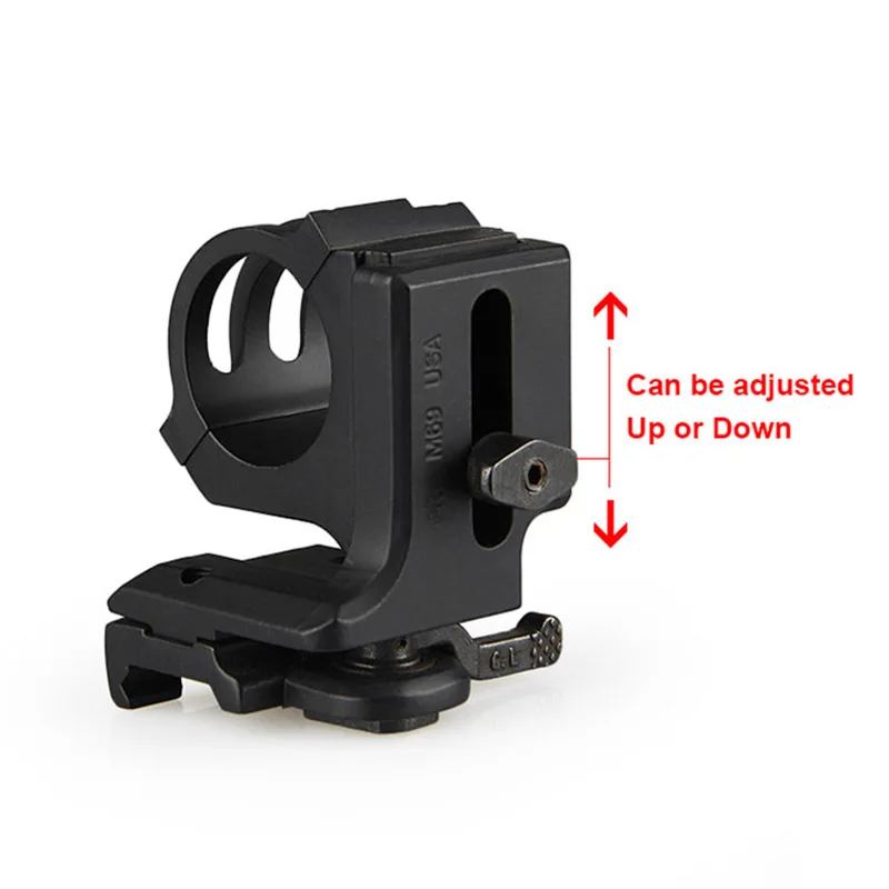 PPT Rifle Scope Mount PP24-0041 Height Adjustable Quick Detachable QD Black 6063 Aluminum Diameter 30mm For Picatinny Rail