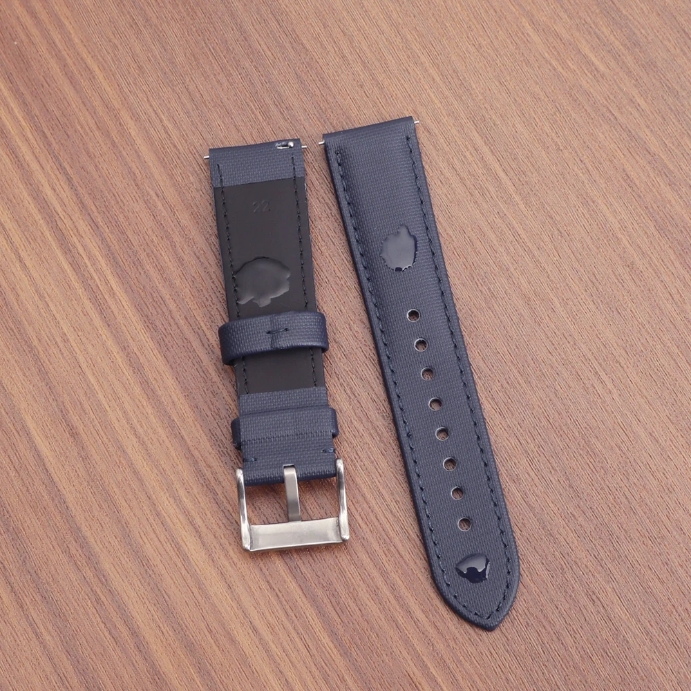 Correas de tela de vela de 18mm, 19mm, 20mm y 22mm para Omega Blancpain para relojes Seiko Divers, correa de nailon para reloj de liberación rápida para hombres