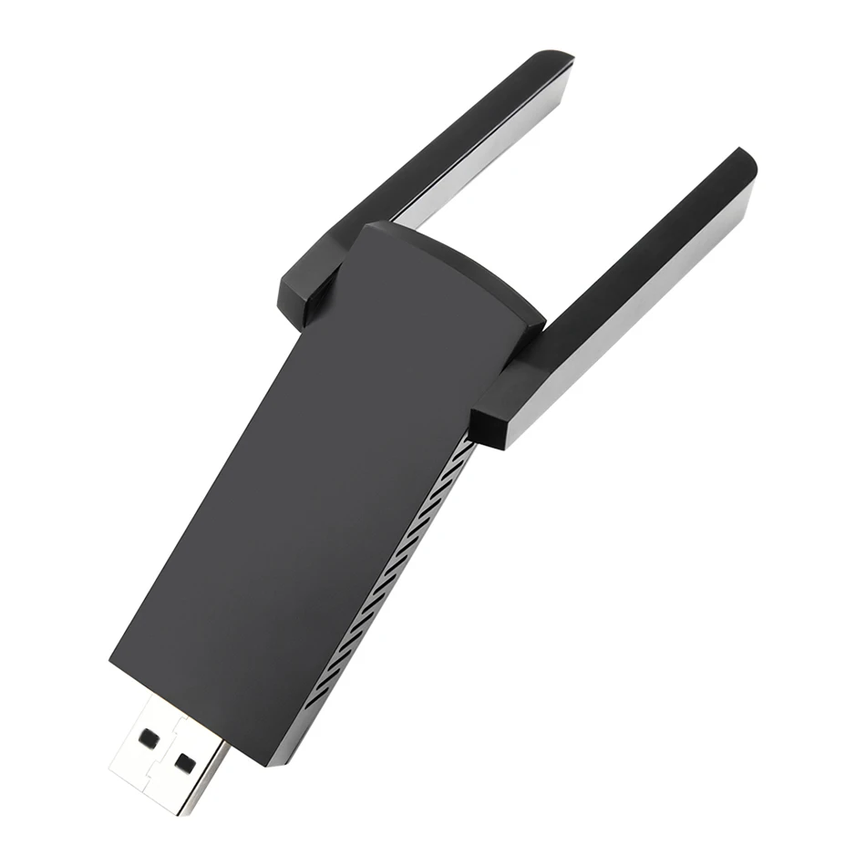 Karta sieciowa USB WiFi 1300 Mb/s, dwuzakresowa 2.4G/5GHz, bezprzewodowy odbiornik-nadajnik do PC, bez sterowników, kompatybilna z Win10/11
