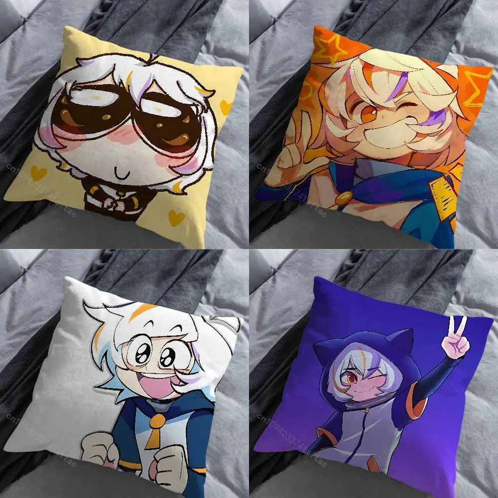 Cute Art C-Chuy M-Mines pillow over living room sofa cushion cover home decoration bedroom room bed pillow cover