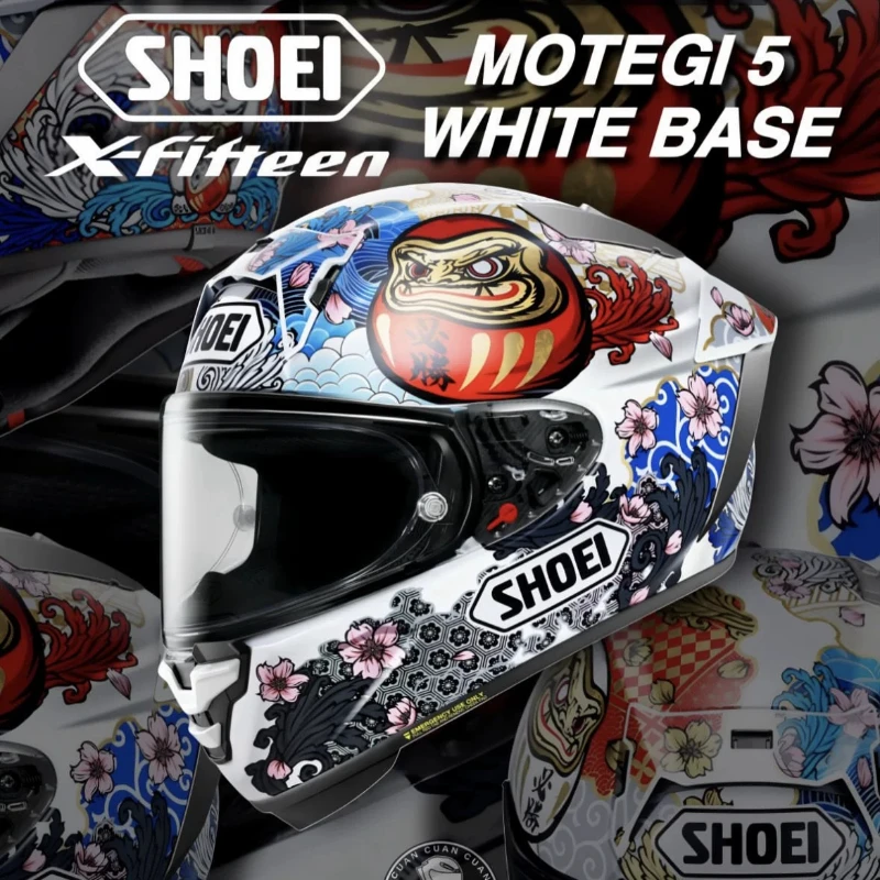 Shoei X-Fifteen Marquez Motegi 5 TC-6 Full Face Helmet X-SPR Pro X-15 X15 Motorcycle Riding Motocross Racing Motobike Helmet