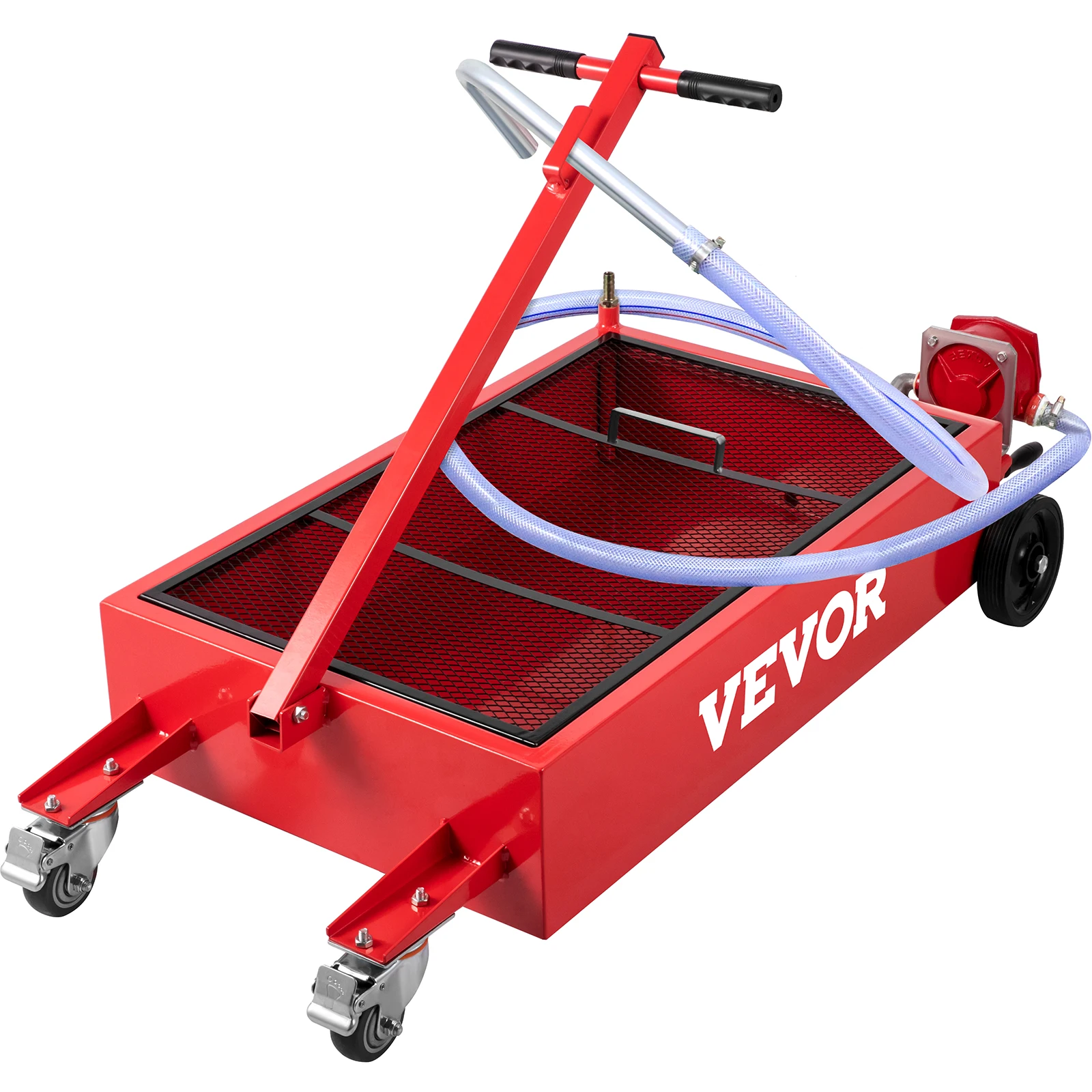 VEVOR 20 Gallon Oil Drain Tank 76L Low Profile Oil Drain Pan, Foldable Hand, with Pump,  for Car SUV Trucks Oil Draining