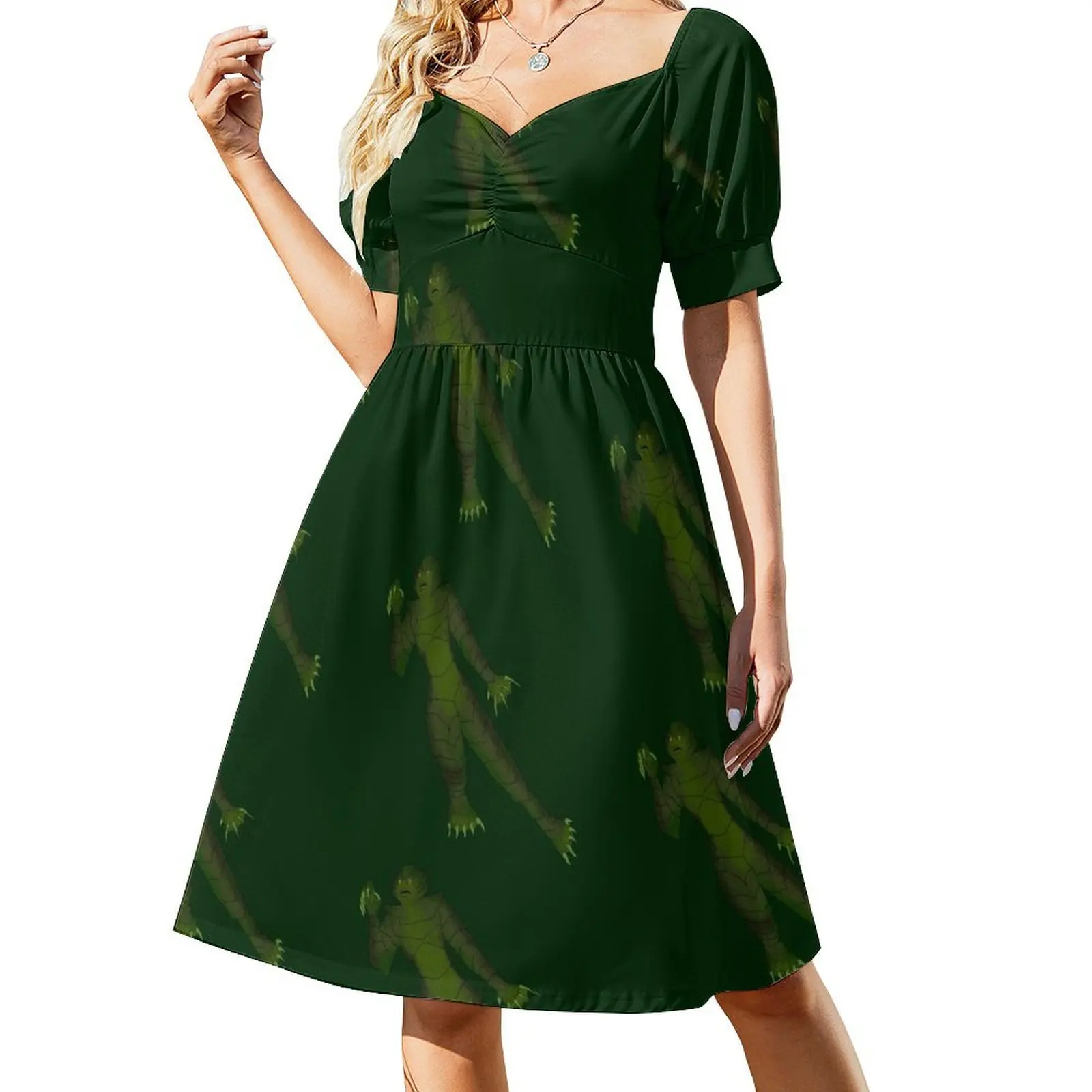 

The Creature Short Sleeved Dress long dress women summer women's suit Dress