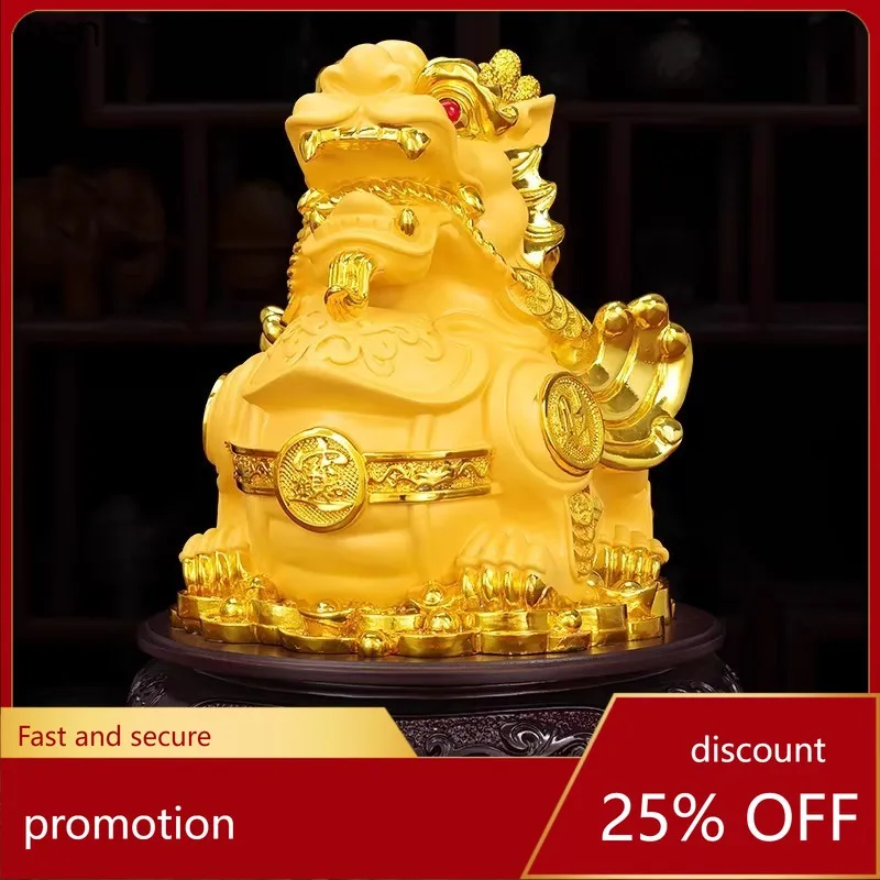 

CZ Pixiu ornament, rotatable, suitable for reception desks, living room decorations, and as a gift for business openings