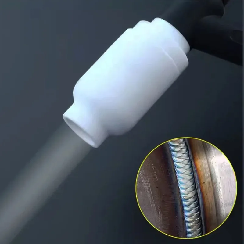 1pc Argon arc welding g-un ceramic nozzle WP26 with fil-ter screen, intermediate body argon arc welding ...
