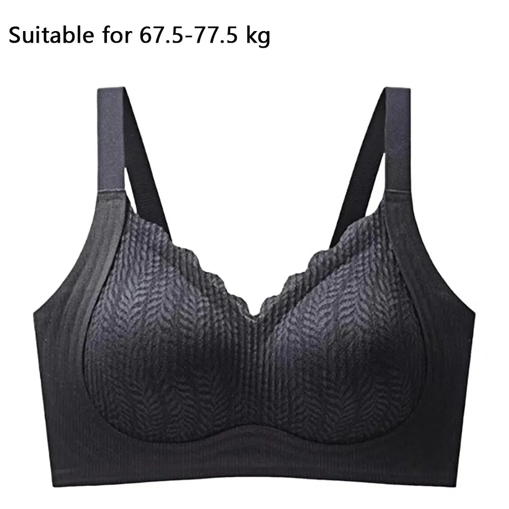

New Breathable Seamless Bras Ribbed Beautiful Back Push Up Bras Anti-Sagging Soft Support Wireless Bras Everyday Wear