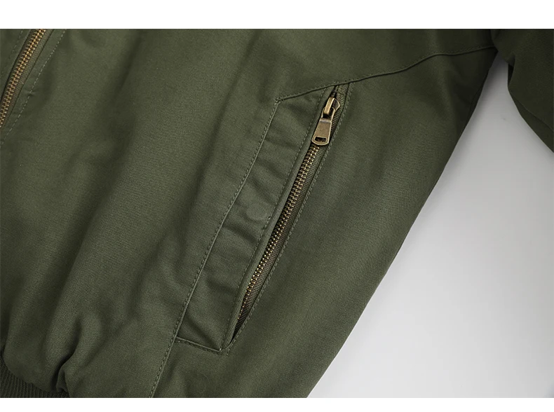 Male Reversible Washed Pure Cotton Fleece Lined Thick Jacket Multi Pocket Stand Collar Workwear Business Coat For Middle Aged