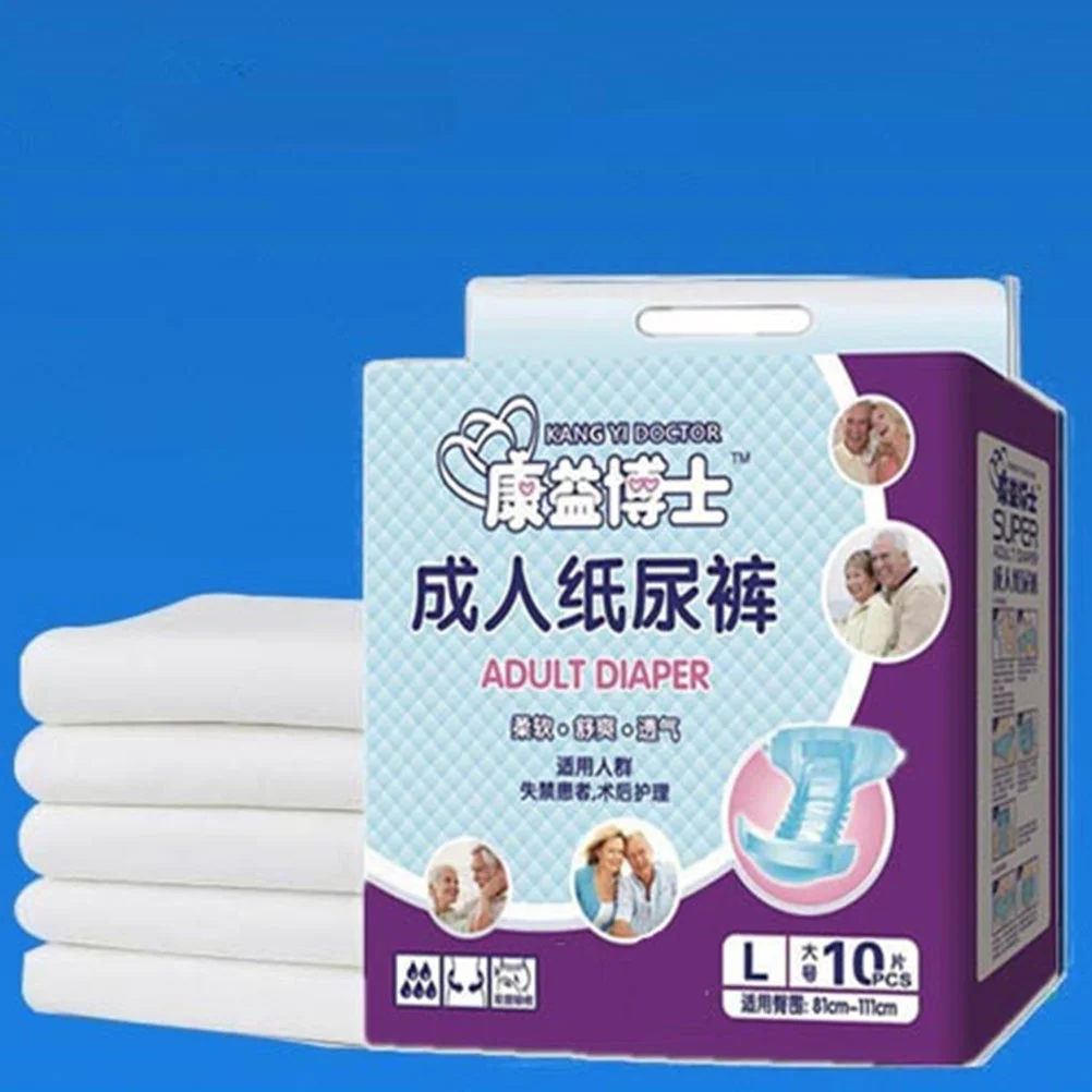 10 Pcs Protective Incontinence Diapers Elders Accessories Paper While Lingerie Adult Postpartum