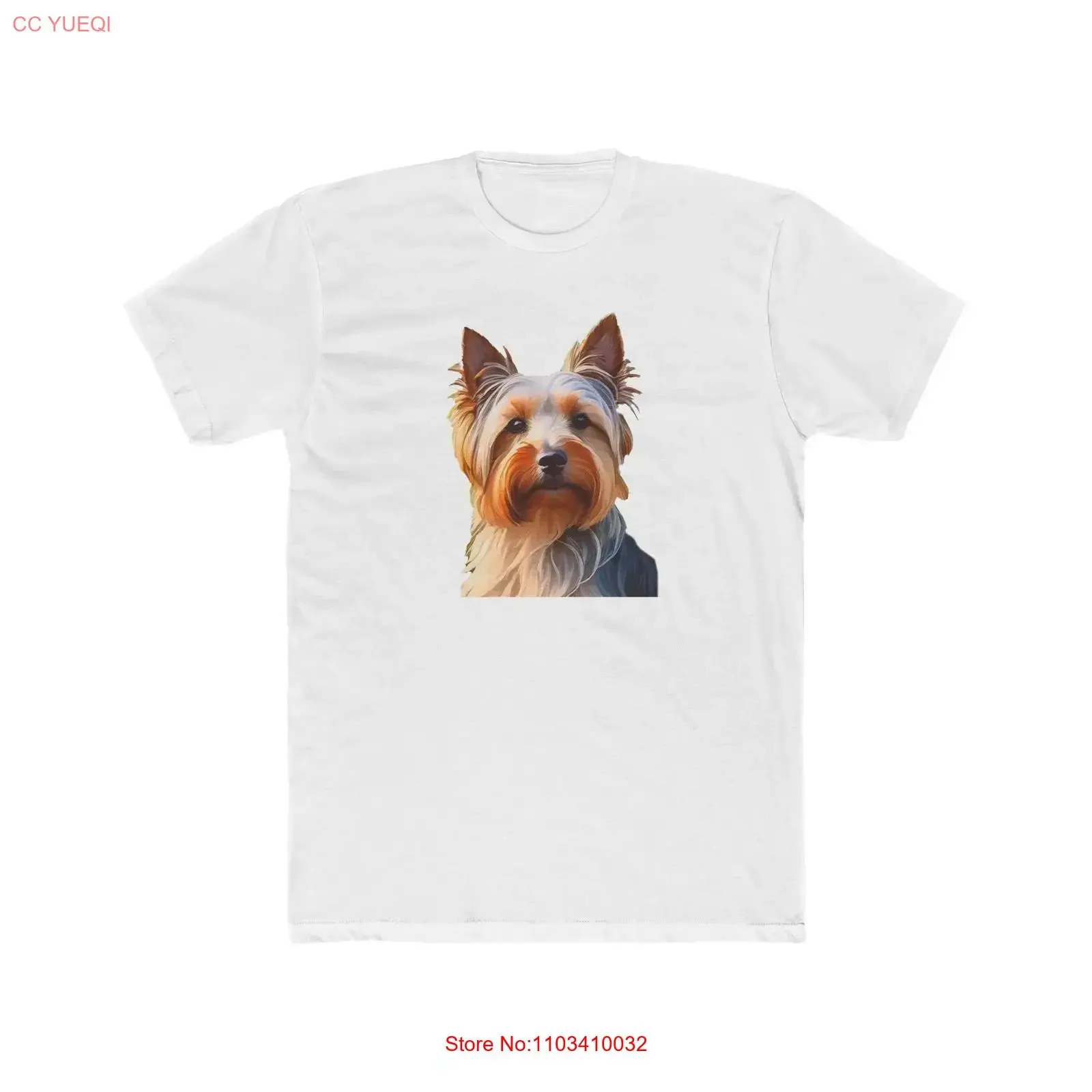 Silky Terrier-Camiseta ajustada de algodón para hombre, camiseta vintage con gráfico lavado, cómoda, informal, Unisex, transpirable, versátil